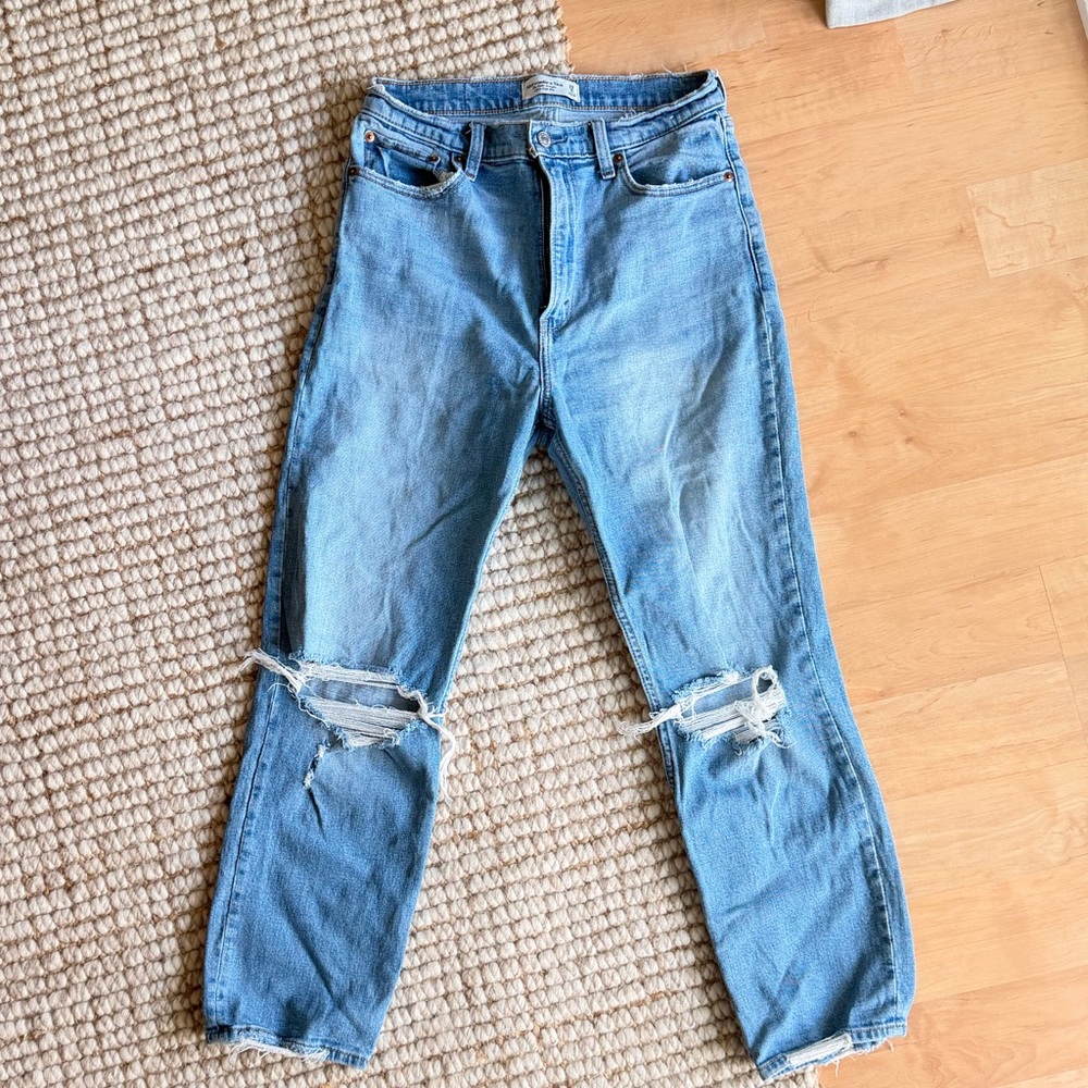 Straight high rise Abercrombie Jean